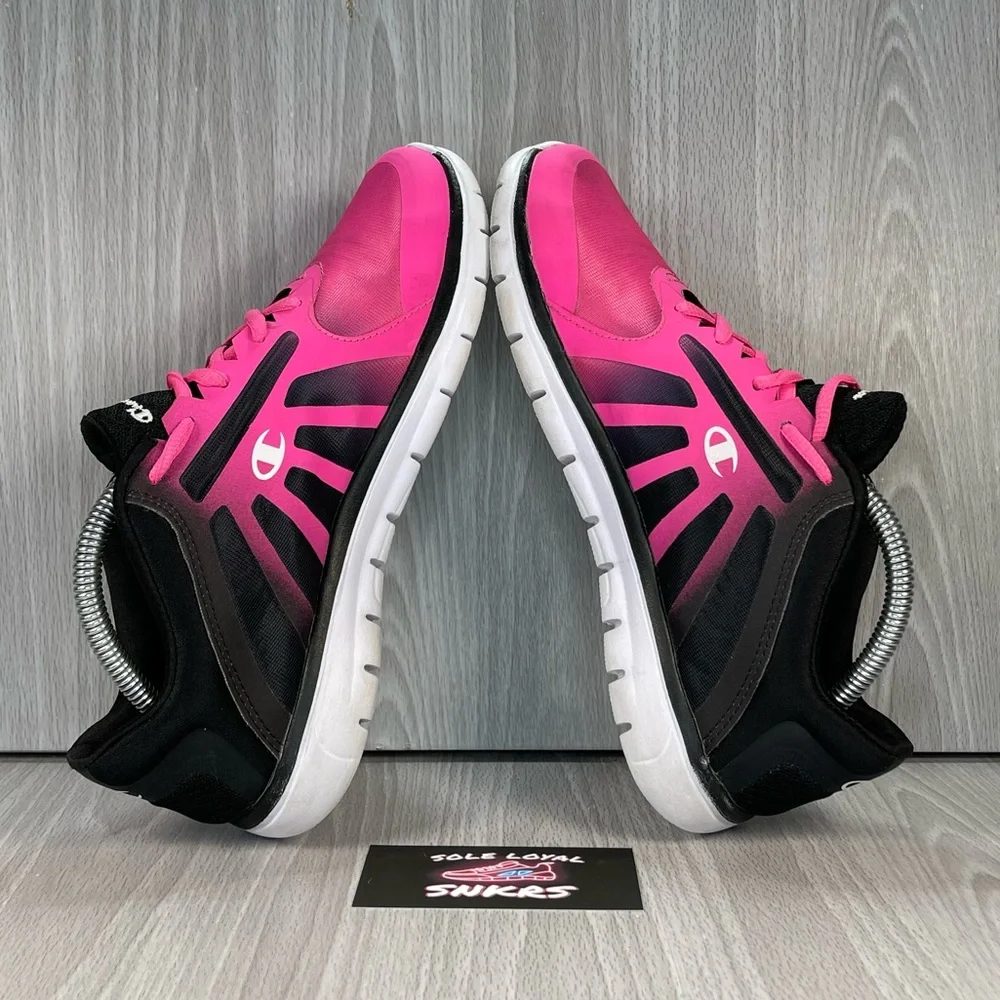 Champion Women's Lite Running Athletic Shoe in Pink and Black Size 4 1/2